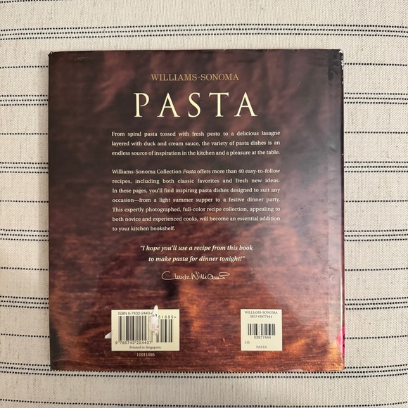 Williams-Sonoma Collection: Pasta Hardcover Book - Picture 5 of 6